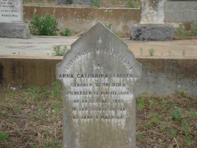 WALTERS Anna Catharina nee SCHREUDER -1907