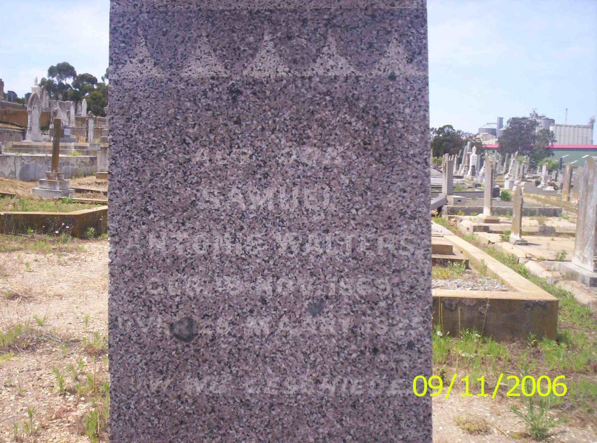 WALTERS Samuel Antonie 1869-192?