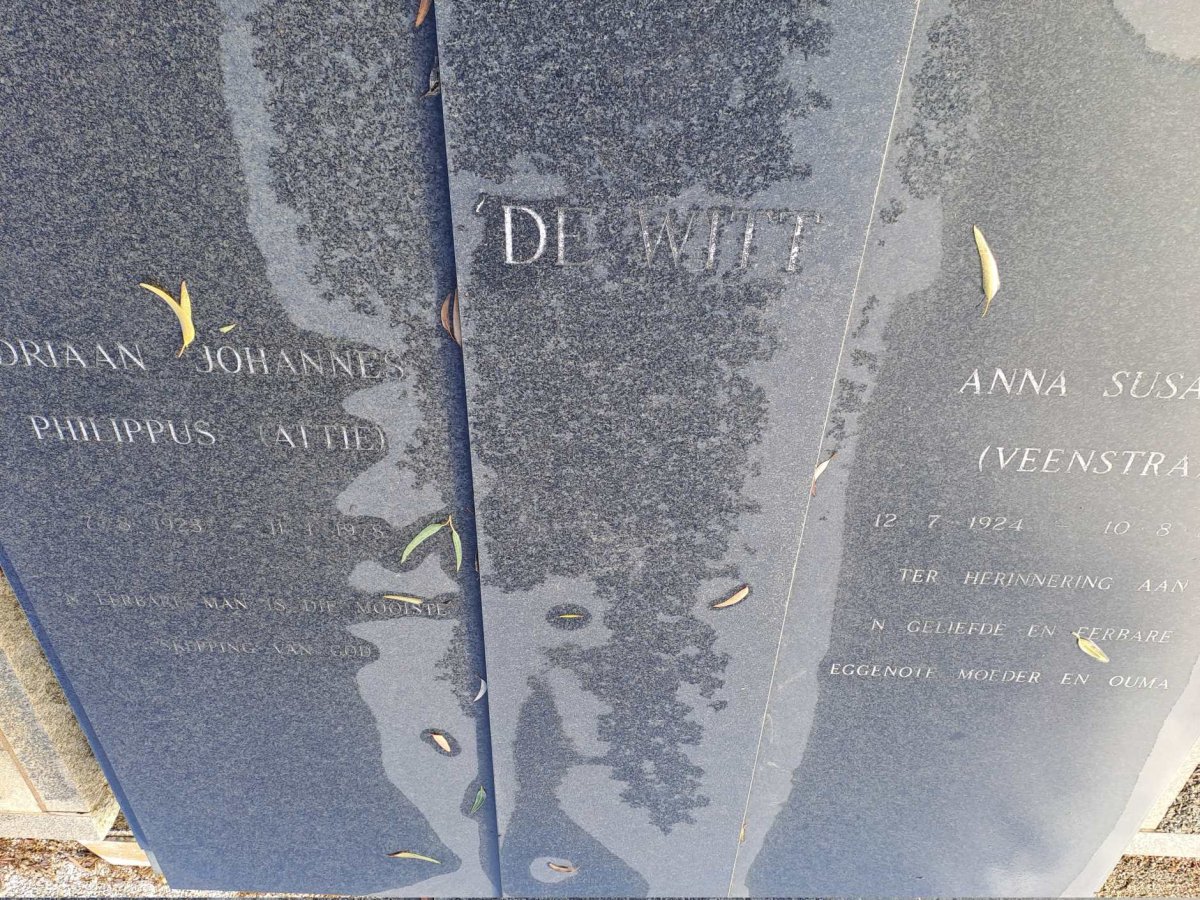 WITT Adriaan Johannes Philippus, de 1923-1978 &amp;  Anna Susanna VEENSTRA 1924-2001