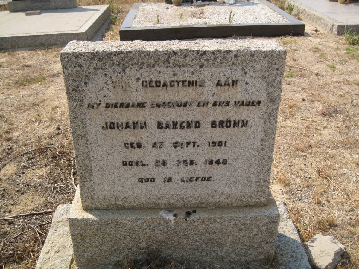 BRÖNN Johann Barend 1901-194?