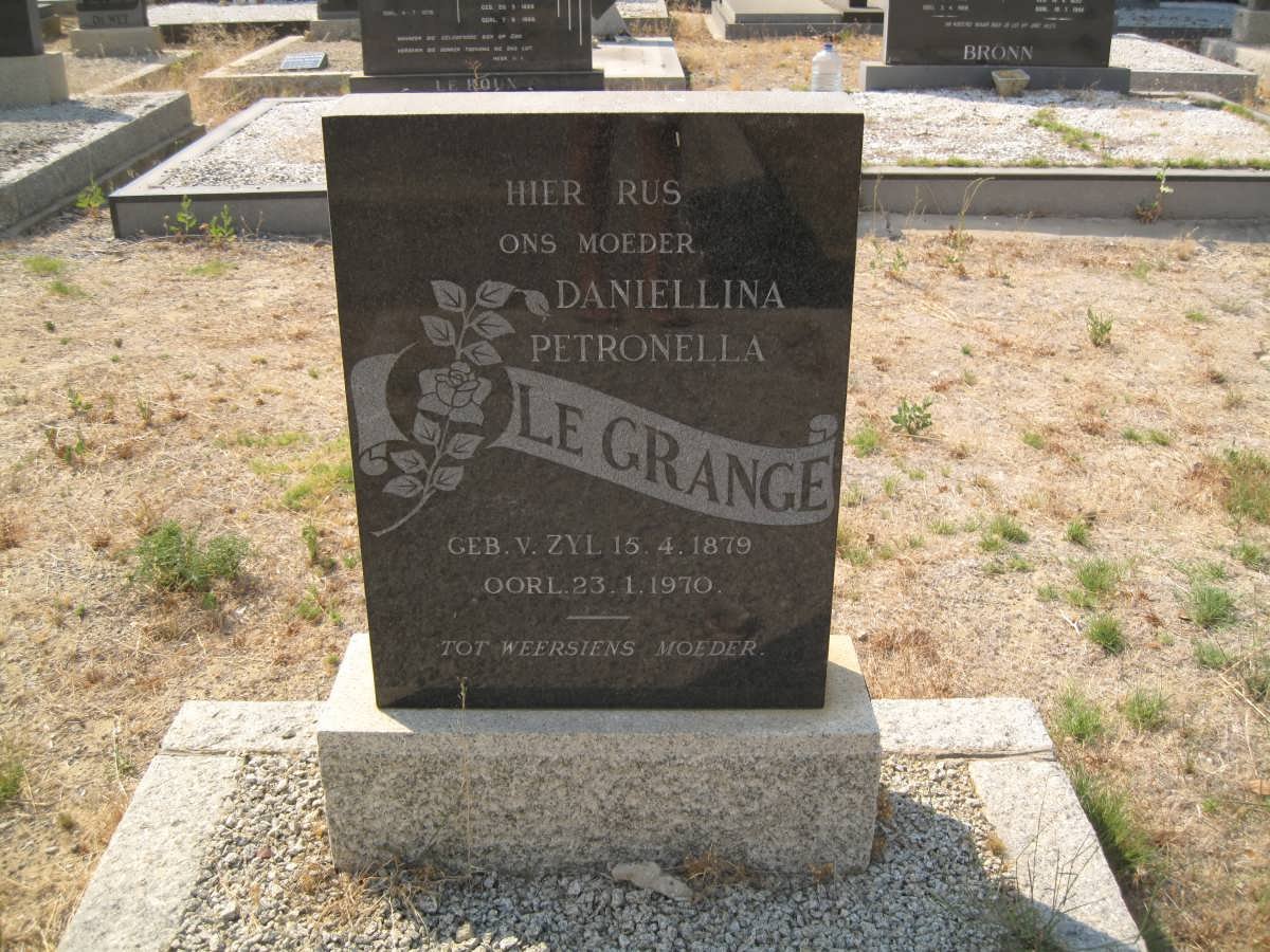 GRANGE Daniellina Petronella, le 1879-1970