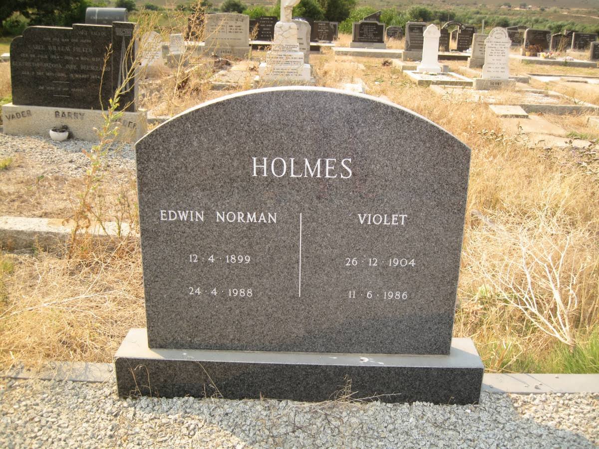 HOLMES Edwin Norman 1899-1988 &amp; Violet 1904-1986