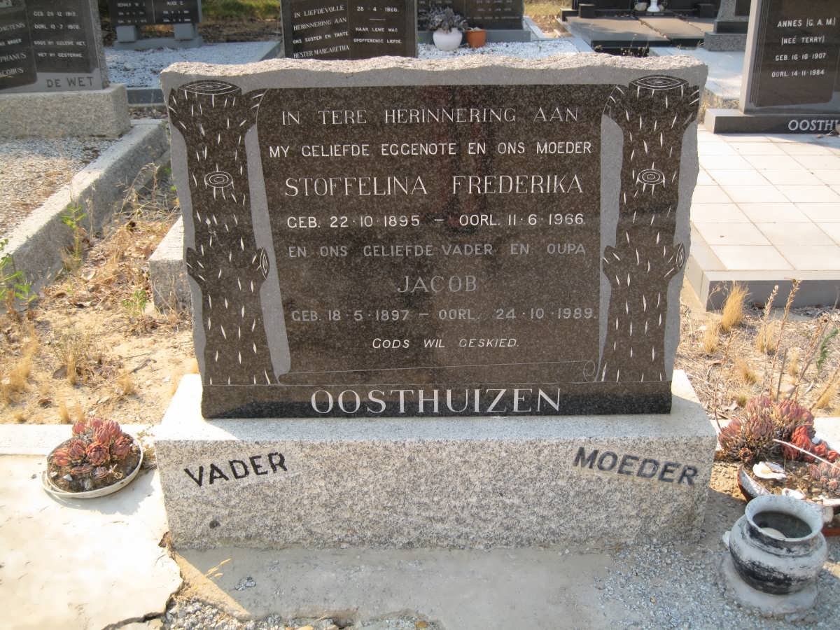 OOSTHUIZEN Jacob 1897-1989 &amp; Stoffelina Frederika 1895-1966