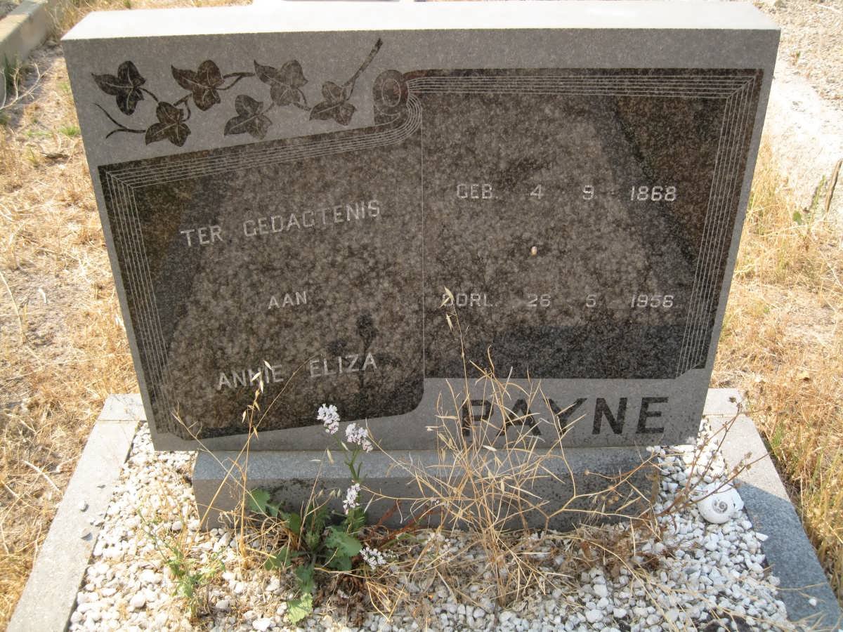 PAYNE Annie Eliza 1868-1956