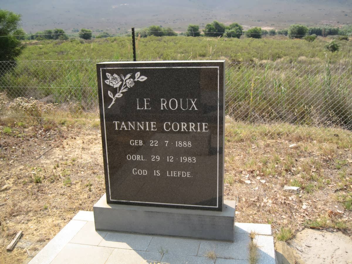 ROUX Corrie, le 1888-1983