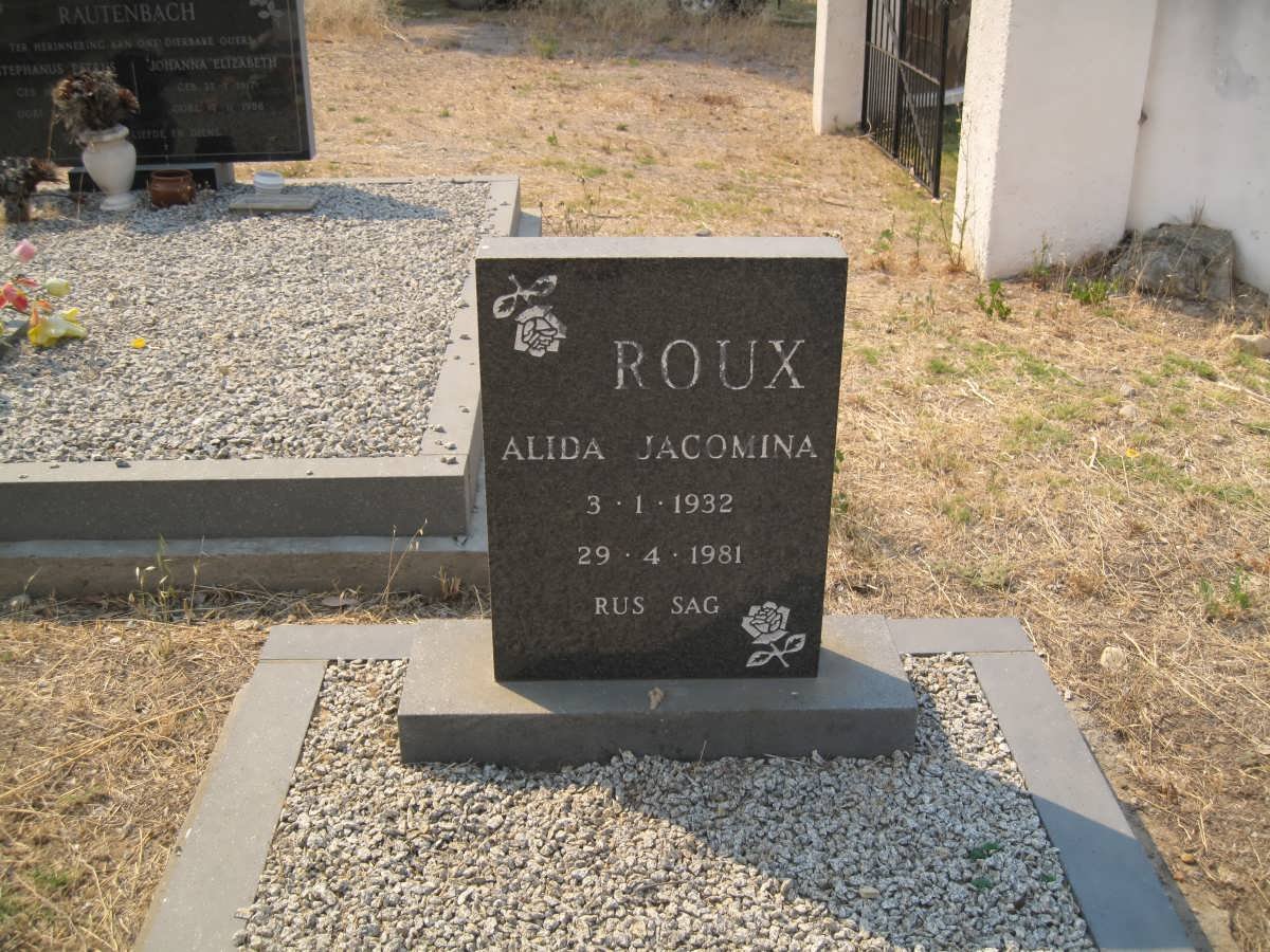 ROUX Alida Jacomina 1932-1981