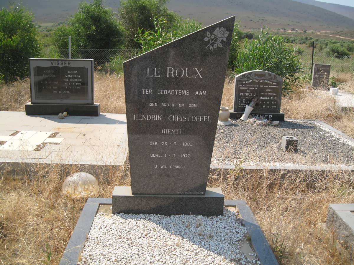 ROUX Hendrik Christoffel, le 1903-1972