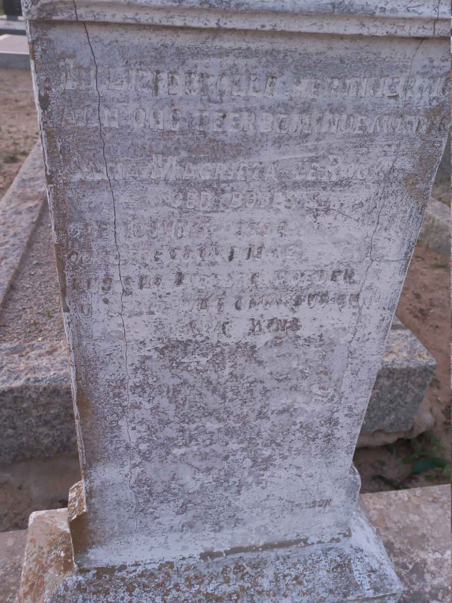 ROUX Anna Magrieta, le nee BOTES 1894-1942