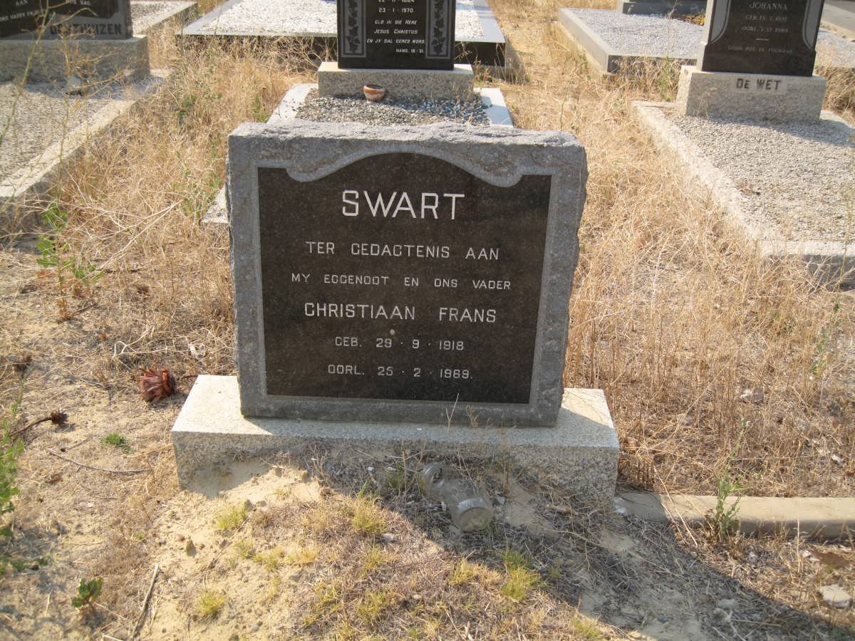SWART Christiaan Frans 1918-1969