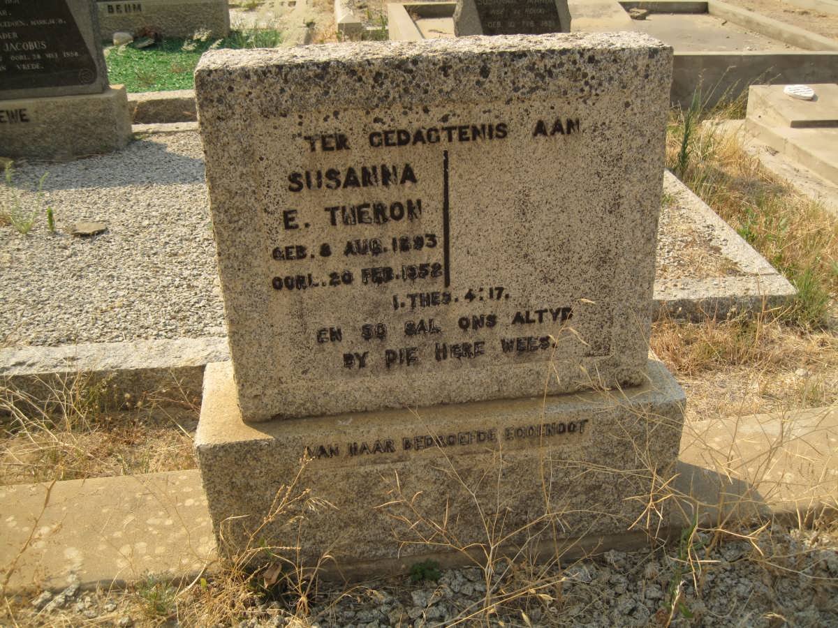 THERON Susanna E. 1893-1958