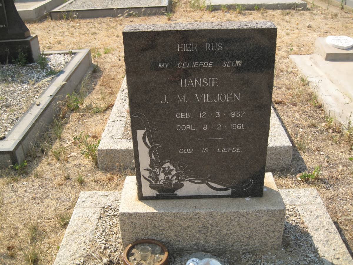 VILJOEN Hansie J.M. 1937-1961