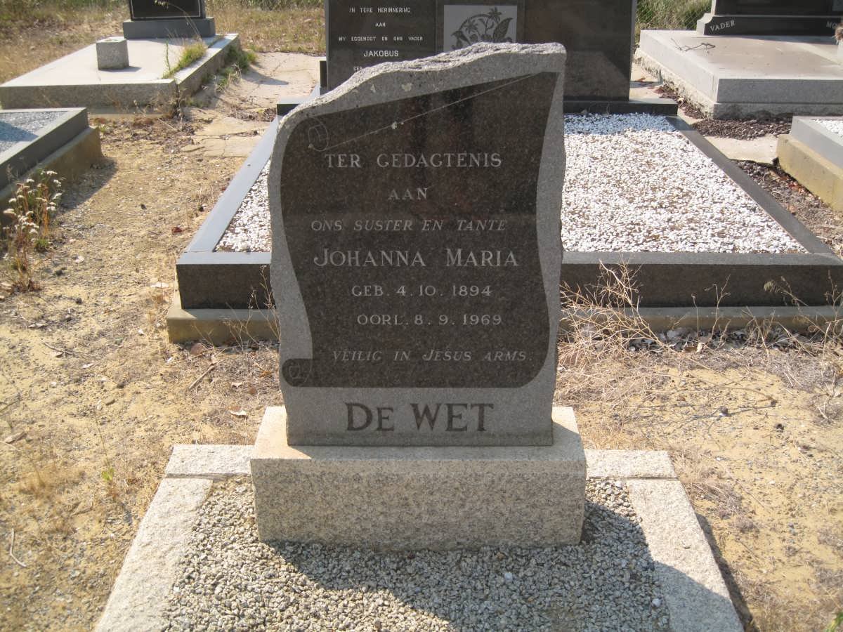 WET Johanna Maria, de 1894-1969