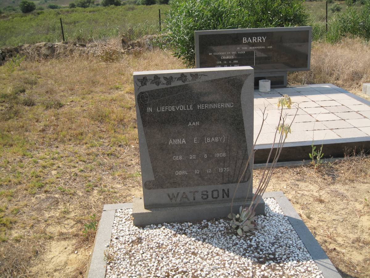 WATSON  Anna E. 1906-1975
