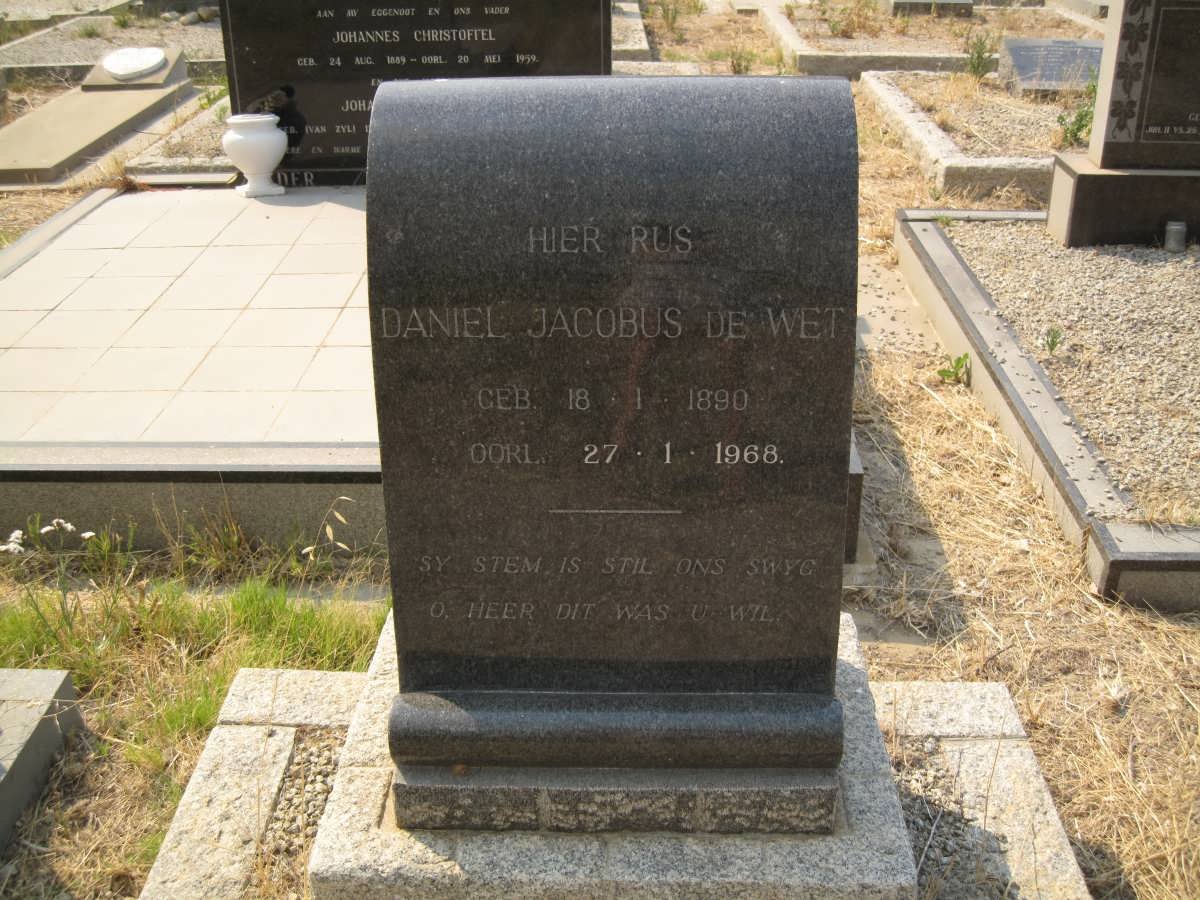 WET Daniel Jacobus, de 1890-1968