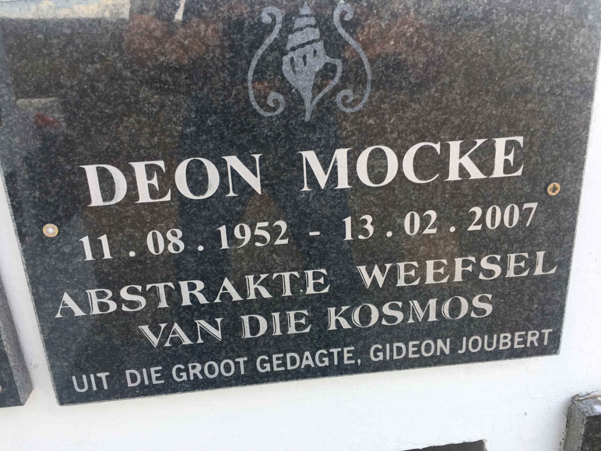 MOCKE Deon 1952-2007
