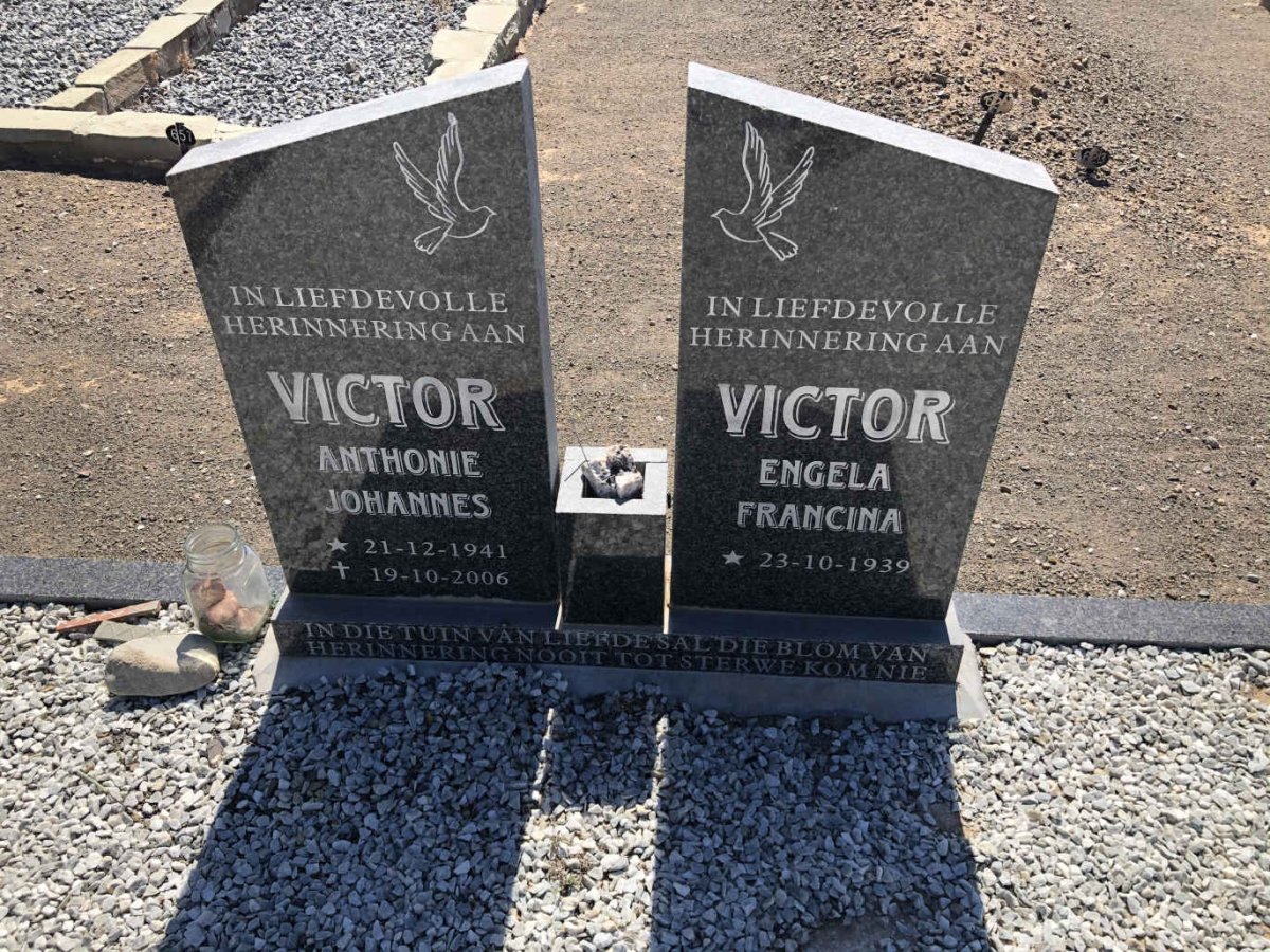 VICTOR Anthonie Johannes 1941-2006 &amp; Engela Francina 1939-