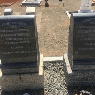 VICTOR Pieter A.S. 1895-1946 &amp; J.C. nee SNYMAN 1888-1973