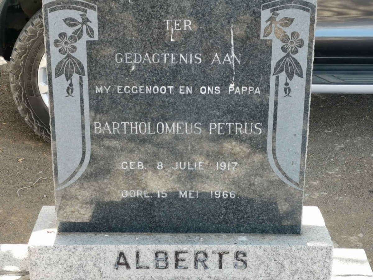 ALBERTS Bartholomeus Petrus 1917-1966