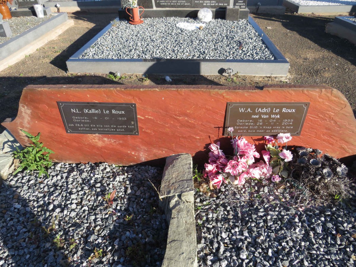 ROUX N.L., le 1953- & W.A. VAN WYK 1955-2014