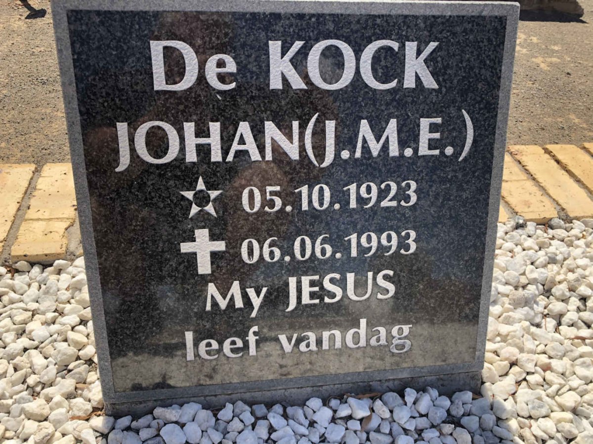 KOCK J.M.E., de 1923-1993