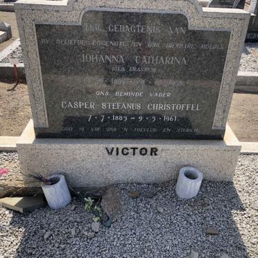 VICTOR Casper Stefanus Christoffel 1885-1961 &amp; Johanna Catharina ERASMUS 1885-1958