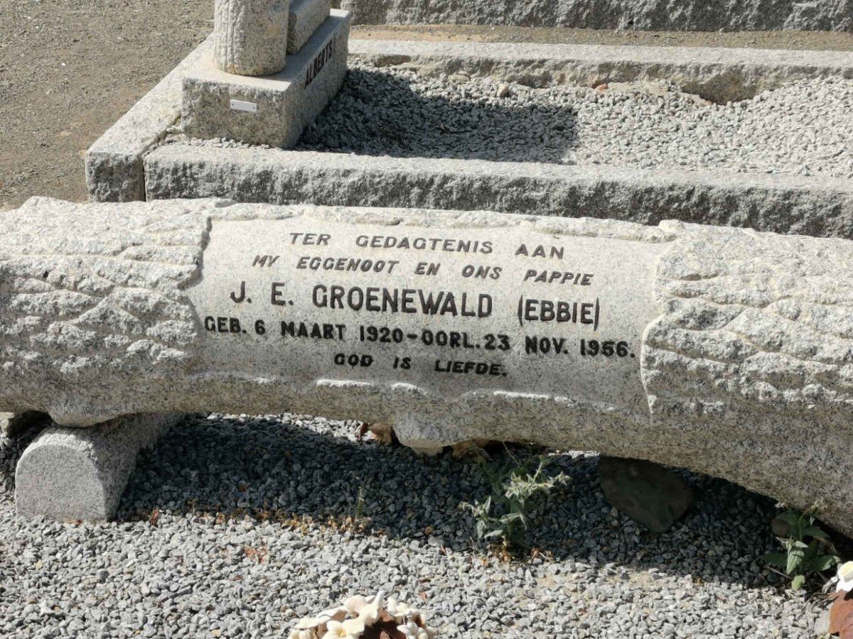 GROENEWALD J.E. 1920-1956