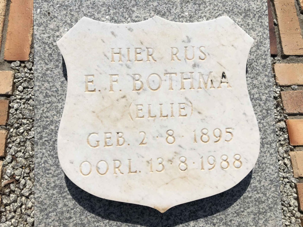 BOTHMA E.F. 1895-1988