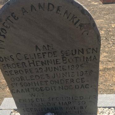 BOTHMA Hennie 1926-1936