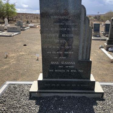 THERON Jacobus Hendrik -1957 &amp; Anna Susanna SNYMAN -1977