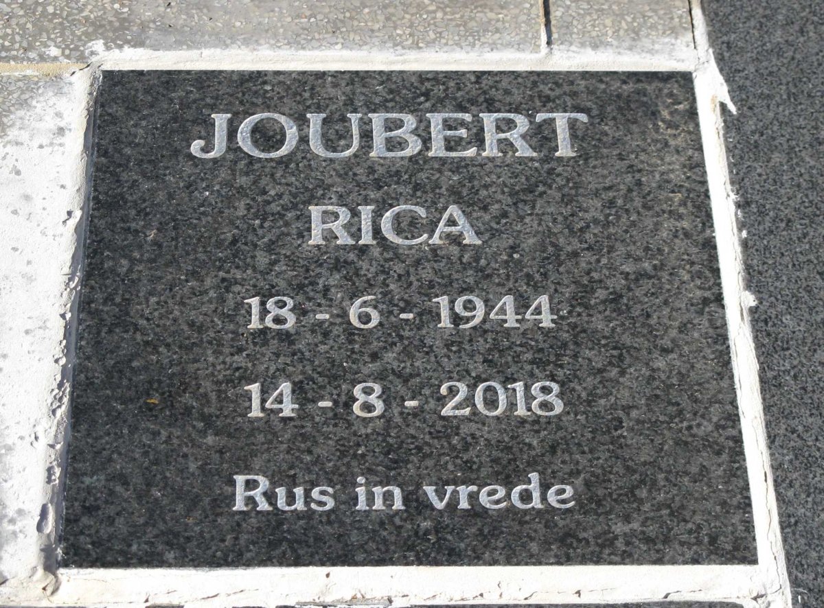 JOUBERT Rica 1944-2018