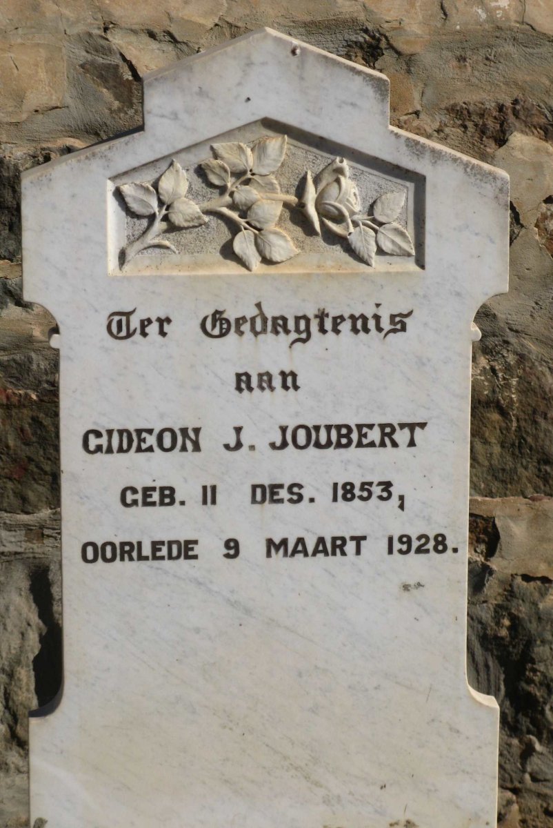 JOUBERT Gideon J. 1853-1928