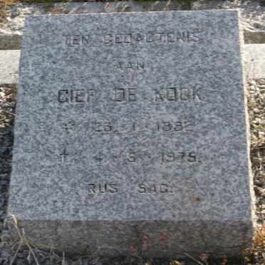KOCK Giep, de 1892-1975