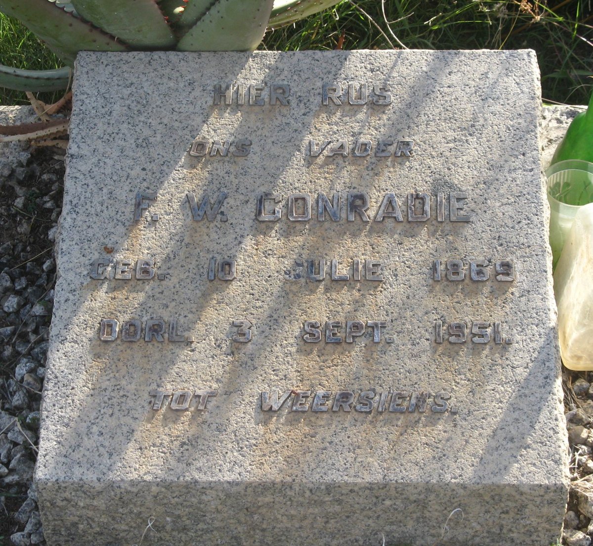 CONRADIE F.W. 1869-1951