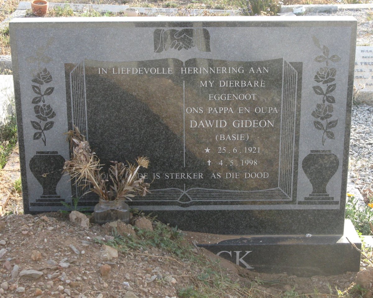 KOCK Dawid Gideon, de 1921-1998