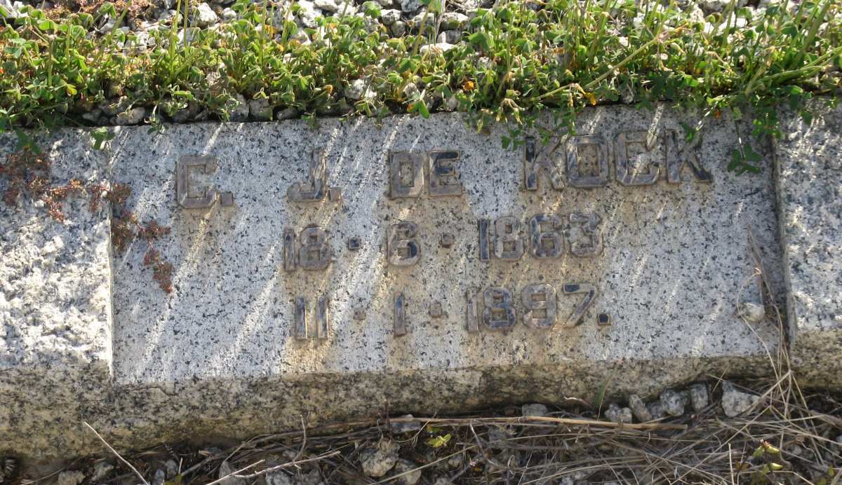 KOCK C.J., de 1863-1897