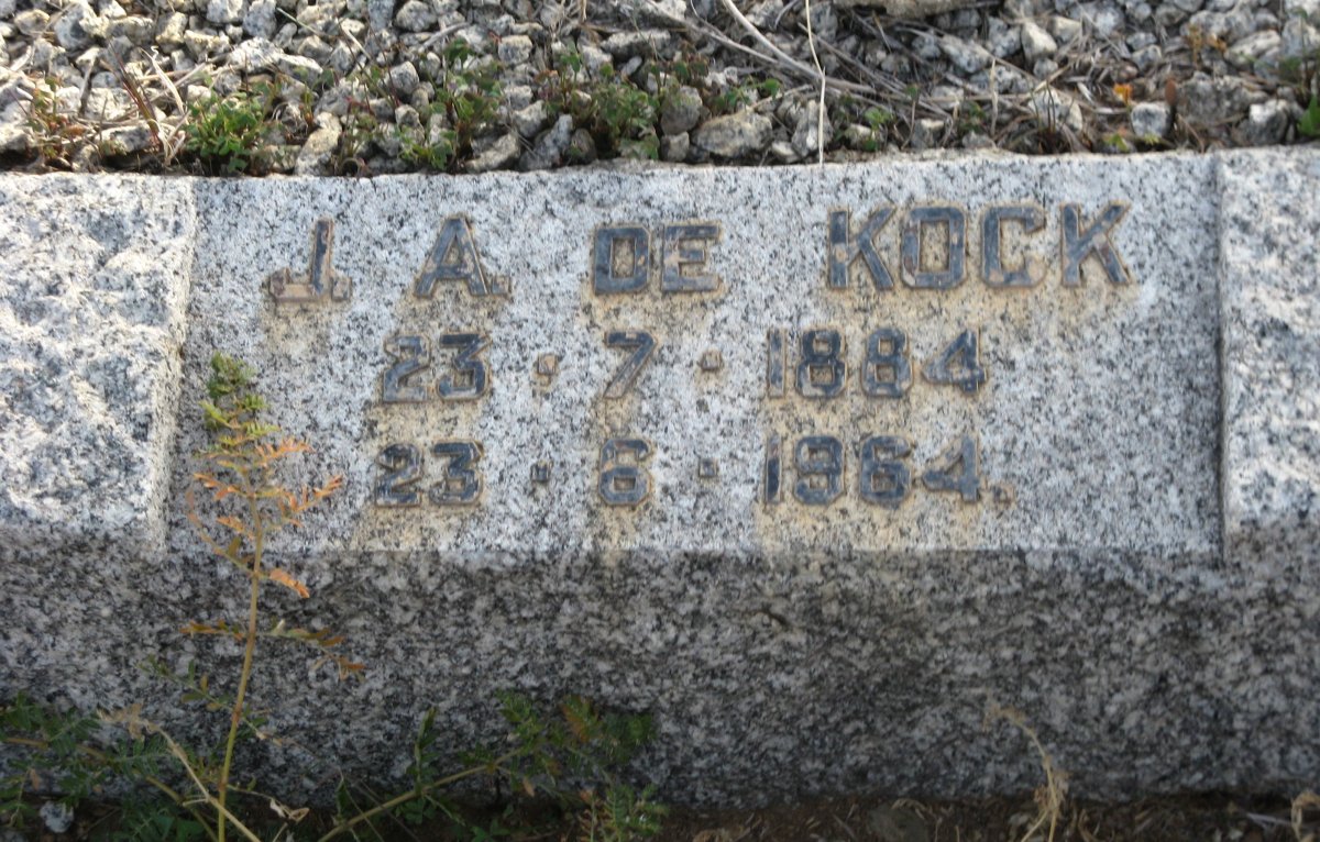 KOCK J.A., de 1884-1964