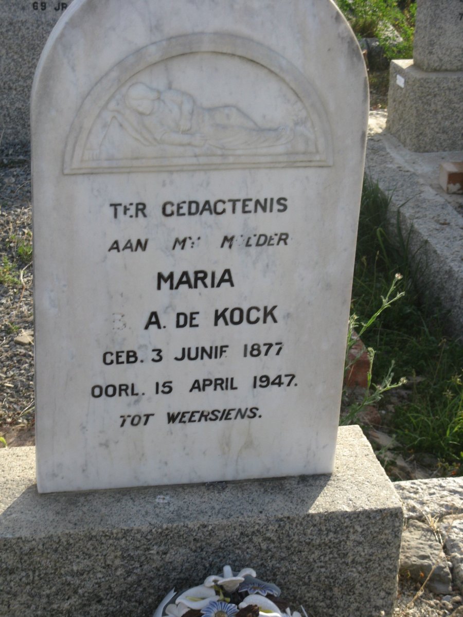 KOCK Maria B.A., de 1877-1947