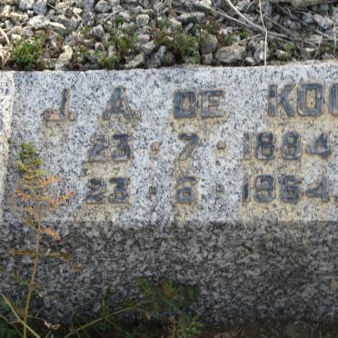 KOCK J.A., de 1884-1964
