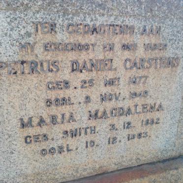 CARSTENS Petrus Daniel 1877-1949 & Maria Magdalena SMITH 1882-1963