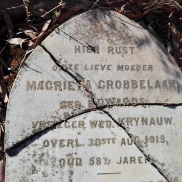 GROBBELAAR Magrieta nee EDWARDS -1915
