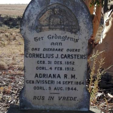 CARSTENS Cornelius J. 1852-1912 & Adriana R.M. VISSER 1864-1944