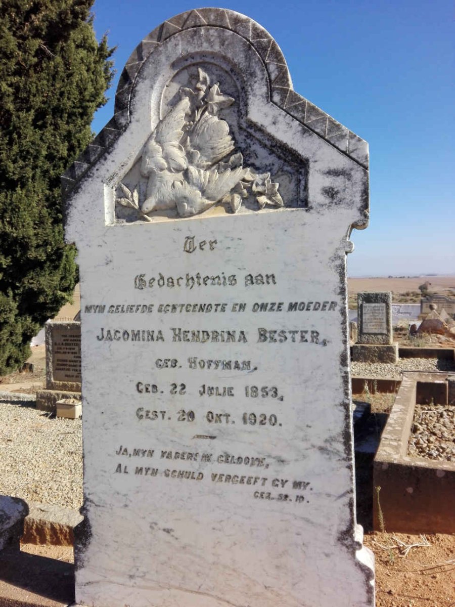 BESTER Jacomina Hendrina nee HOFFMAN 1853-1920