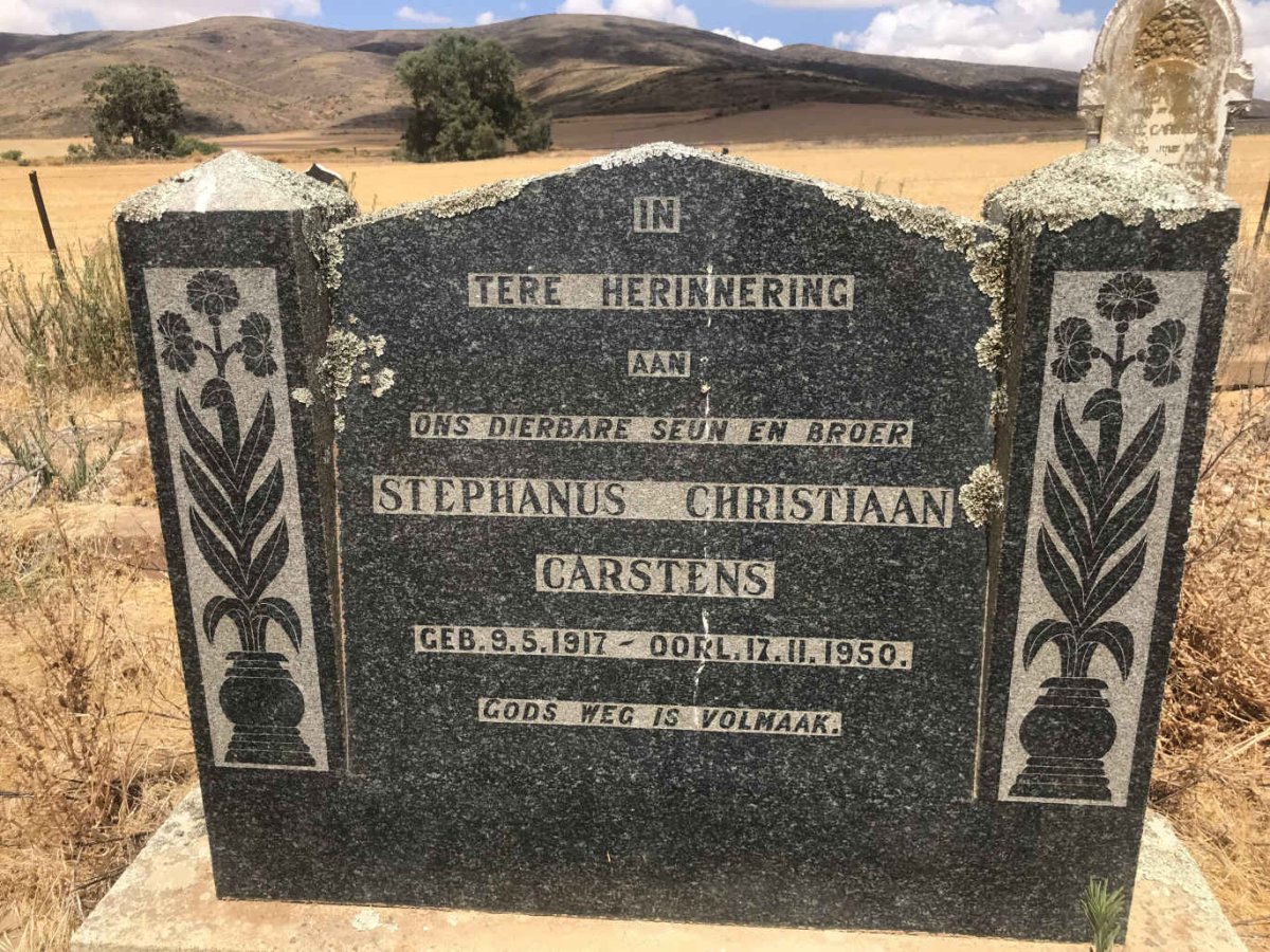 CARSTENS Stephanus Christiaan 1917-1950