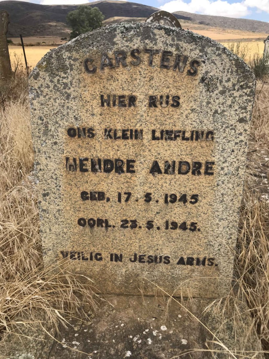 CARSTENS Hendre Andre 1945-1945