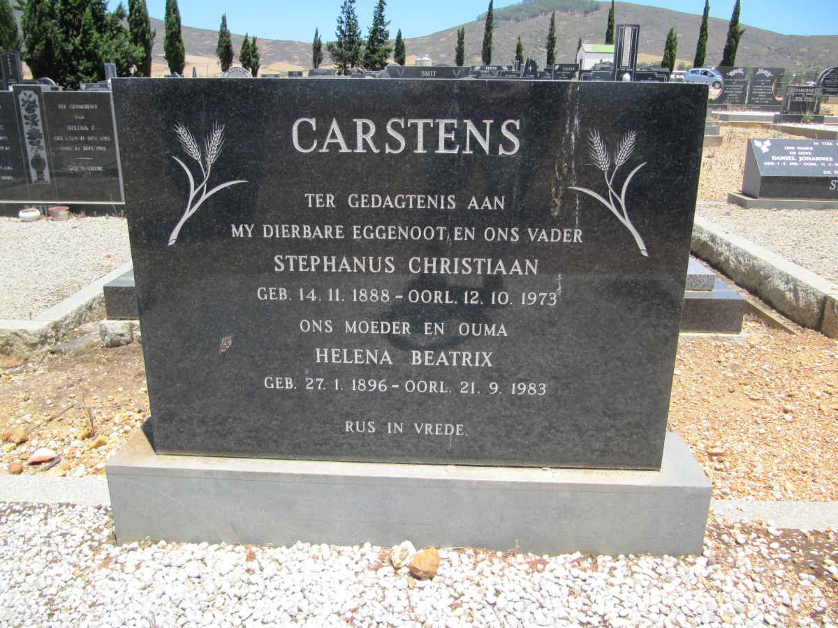 CARSTENS Stephanus Christiaan 1888-1973 &amp; Helena Beatrix 1896-1983