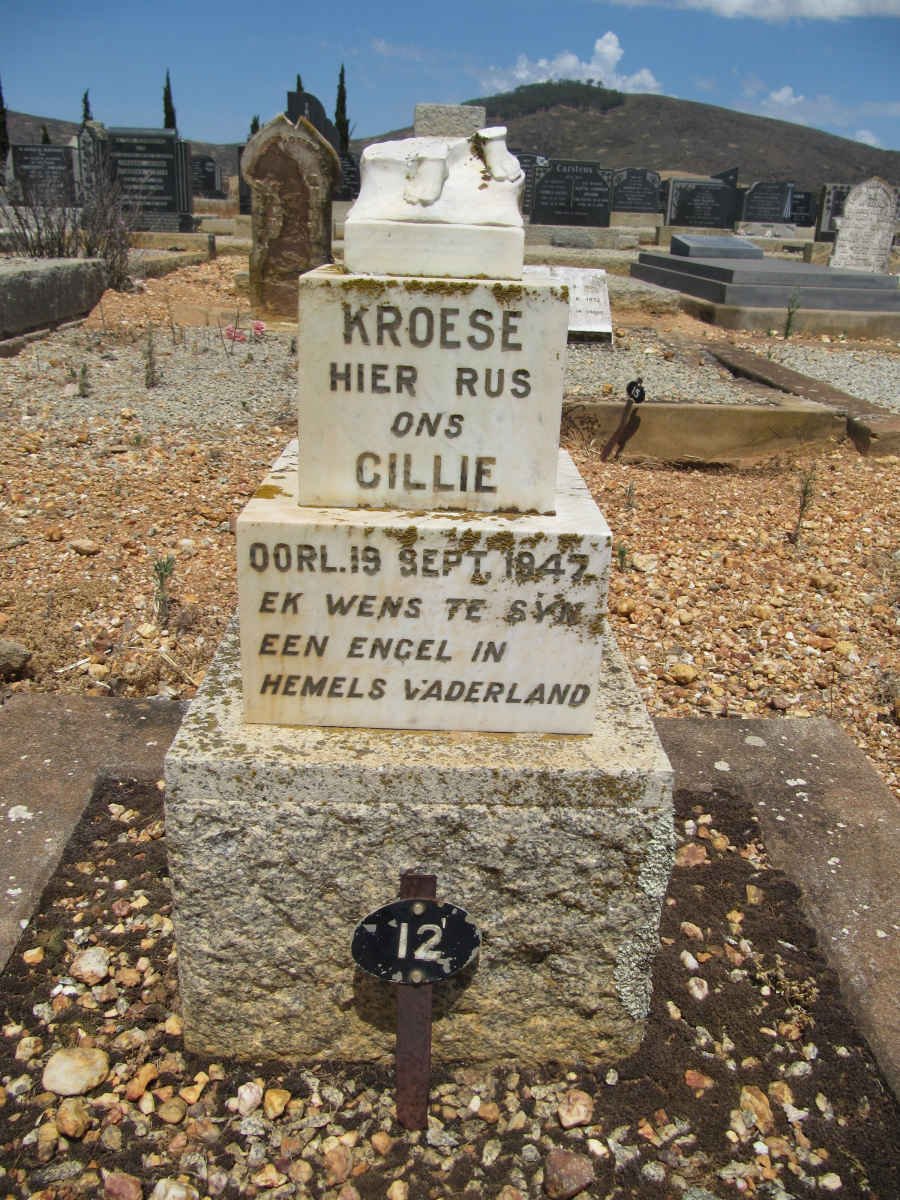 KROESE Cillie -1947