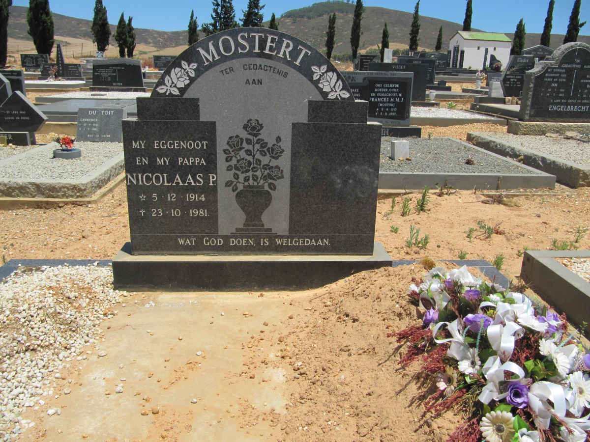 MOSTERT Nicolaas P. 1914-1981