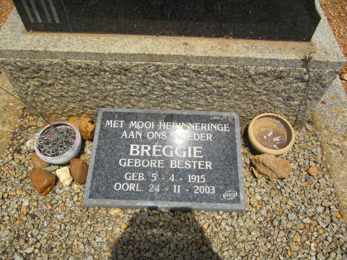 SCHREUDER Breggie nee BESTER 1915-2003