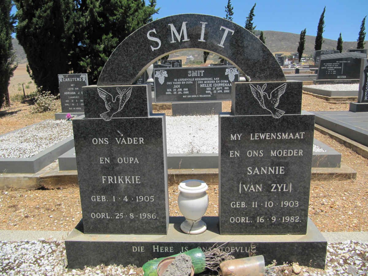 SMIT Frikkie 1905-1986 &amp; Sannie VAN ZYL 1903-1982