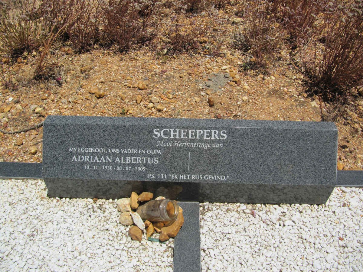 SCHEEPERS Adriaan Albertus 1930-2005